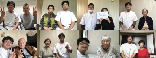 にしだ鍼灸　患者さんとの2ショット写真8枚